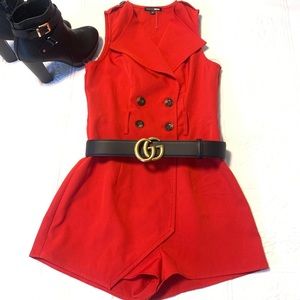 Romper Fashion nova red